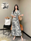 French Temperament, High Sensibility, Long Skirt, Sweet, Fragrant Wind, Aging Design, Thin Pink Dress-Outfit