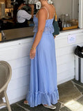 Cami Tie Up Top And Maxi Skirt Set-Outfit