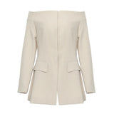 Autumn And Winter New Shoulder Personality Zipper Dark Buckle Short Coat Female