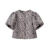 Homemade New Women's Classic Fashion Spring Fashion Casual Bubble Sleeve
