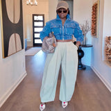 Women's Jeans Women's Summer New Water Wash And Wears Casual Pants With A Sense Of
