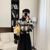 Style Hairy Short Coat 2025 New Women's Autumn And Winter Cotton Thicken French High-End