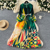 Collar Nail Bead Lantern Sleeve Pearl Belt To Collect Long-Term Printed Pressure