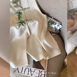 High-End Women's Wear New Chinese Apricot Bamboo Satin Collar Vest 2024 Female Spring And Summer Fashion-Outfit