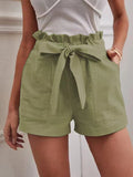 Solid Color Large High Waist Wide