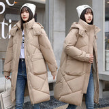 Winter Cotton-Padded Clothes Women 2023 New Korean Version Down Cotton Clothes Women Over The Knee Long Thick Plus Plus Size Coat Fashion Cotton-Padded Jacket-Outfit