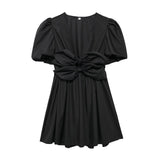 Dress Bow 2025 Summer Women's Fashion New Products Loose