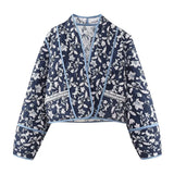 New Autumn / Winter 2024, Women's Wear 4 Pocket Quilted Cotton Padded Coat W028 5895-Outfit