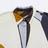 Homemade New Women's Classic Fashion Silk-Sense-Sense Printed Shirt