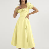 French Dress Women's Bubble Cuffs With Body-Repair Dress Dress