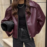 Wind Leather Jacket 2025 Autumn And Winter New Loose Coat Fashion Leather Leather New Women's