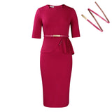 Women's 2025 Summer New Fashion Solid Color OL Tongle Ass African