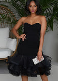 Formal Strapless Mermaid Party Dress 703-0-Outfit