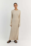 Women's Fashion Elegant Knitted Dress Sweater Dress Holiday Style Solid Color Bottom
