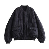 New Cotton Suit Loose Quilted Pilot Jacket 4088246-Outfit