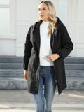 Large Size Women's Hooded And Velvet Windbreaker Long Coat Spring And Autumn New Storm Coat Women-Outfit