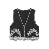 Station 2025 Summer New Designer Small Embroidered Vest Trousers Two-Piece
