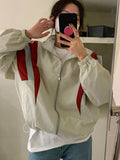 Vintage Patchwork Collar Neck Jacket-Outfit