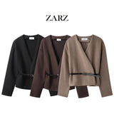 Homemade New Women's Oceanic Hygid With Belt Soft Coat