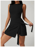 Tank Wrap Skort Tennis Dress-Outfit