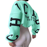 Women's Y2K Grunge Loose Pullover Sweatshirts Letter Print Casual Thickened Long Sleeve Tops Autumn Hoodie Streetwear-Outfit
