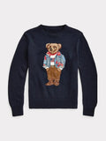 Autumn And Winter Explosion Of Women's Cotton Heavy-Industrial Cartoon Bear Round Lead College To Reduce The Age Of Women