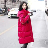 Glossy Parka Coat Women's 2022 Fashion Thicken Winter Hooded Loose Long Jacket Female Windproof Rainproof Warm