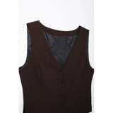 Women's Clothing 24 New Side Fork Vest Belt 100 Folded Casual