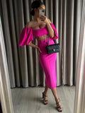 2022 Solid Short Top Women Short Puff Sleeve Blouse Female Streetwear Sexy Woman Top Y2k Fashion Square Neck Summer