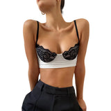 Summer New Women's Fashion Sling A Word Shoulder Short Crop Slim Small Vest Woman-Outfit