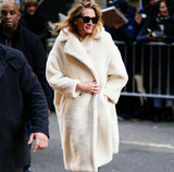 lamb wool fur coat christmas sweater women 2023 autumn winter faux fur solid plus size coat femme warm jacket outwear 1028-1-Outfit