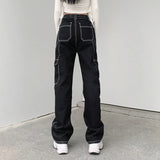 Black Straight High-rise Jeans-Outfit