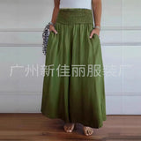 New Explosion Of Women's Fashion Casual To Hit The Broad Legs Tight Waist Bandwidth