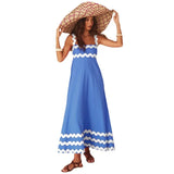 Women's High-End 2026 Spring And Summer New Sling Dress Print Long Dress Dress