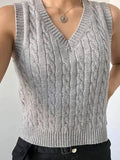 Twist Sweater Vest-Outfit