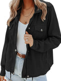Zipper Jacket Women Button Down Outerwear Spring Autumn Casual Streetwear Drawstring Hem Jackets Fashion Aesthetic Female