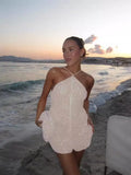 Fashion Tuxedo Hanging Neck Party Dress Autumn And Winter New