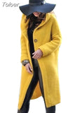 Long Knitted Cardigan Women Tops Vintage Solid Elegant Loose Soft Sweater Coat Korean Fashion Streetwear