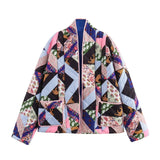 Women's New Lattice Cotton Clothes Printed Cotton Clothes