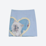 Girl Cat Heart Mini