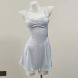 And Summer New Ice Silk Slings Sexy Pure Lusty Sweet Girl Sling Aja Crowear Home Dress Female Pure Desire High