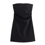 New Sexy Wrinkle Slimming Dress With Short Breasts In Spring-Outfit
