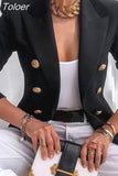 Women Causal Long Sleeve Single Button Vintage Elegant All-match Harajuku Fashion Chic Clothings Streetwear Tops Solid