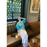 Salts Lightly Wear Lake Blue Sunscreen Shirt Loose Thin Mountain Trousers Two Sets Of New