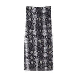 2025 New Women's Animal Print Pattern Net Tector-Smeared Tsets Half
