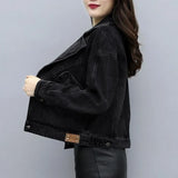 Toloer 2024 New Korean Version Of Temperament Denim Coat Female Student Fashion Versatile Korean Version Ins Tide Web Red Trend-Outfit