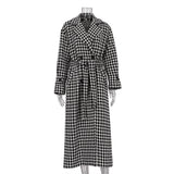 Toloer Women's Wear 2023 New High-End Fashion Coat Light In Black And White-Outfit