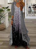 Toloer 2024 Summer Women's Print Holiday Dress Indian Style High Skirt Skirt Two Sets-Outfit
