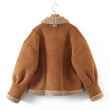 Vintage Lamb Fleece Jacket-Outfit