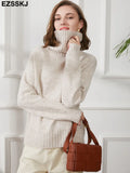 autumn Winter casual cashmere oversize thick Sweater pullovers Women 2021 loose Turtleneck women's sweaters